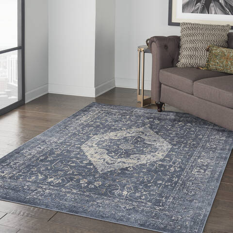 Nourison Malta Blue 53 X 77 Area Rug 805-141683 Image 5
