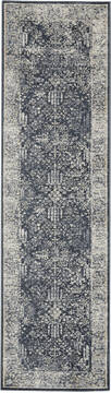 Nourison Malta Blue Runner 6 to 9 ft Polypropylene Carpet 141687
