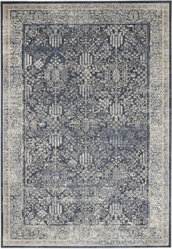 Nourison Malta Blue Rectangle 4x6 ft Polypropylene Carpet 141688