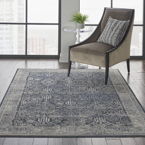 Nourison Malta Blue 53 X 77 Area Rug 805-141689 Image 3