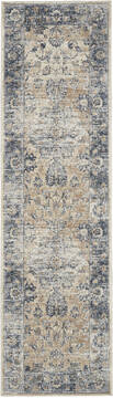 Nourison Malta Blue Runner 6 to 9 ft Polypropylene Carpet 141690