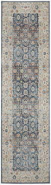 Nourison Malta Blue Runner 2'2" X 7'7" Area Rug  805-141693