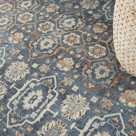 Nourison Malta Blue 90 X 120 Area Rug 805-141697 Image 4