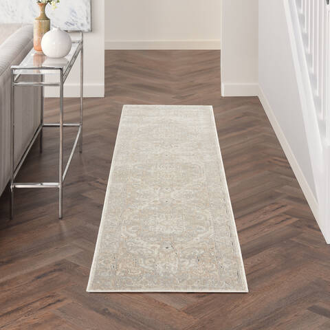 Nourison Malta Beige Runner 22 X 77 Area Rug 805-141698 Image 3