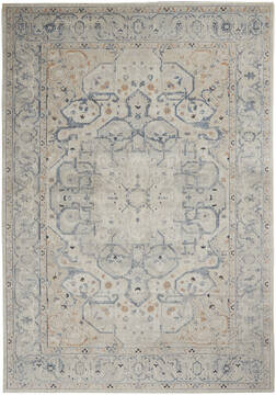 Nourison Malta Beige Rectangle 8x11 ft Polypropylene Carpet 141706