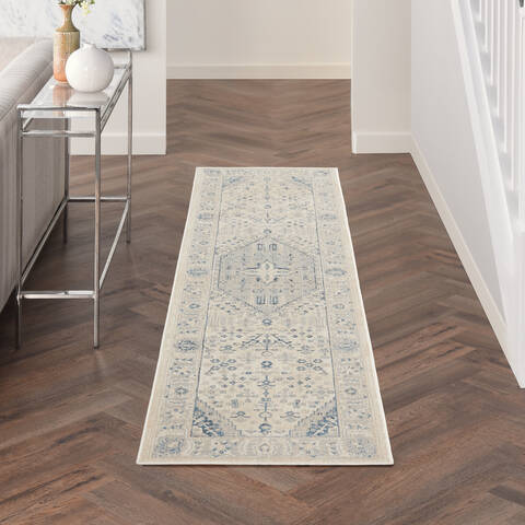 Nourison Malta Beige Runner 22 X 77 Area Rug 805-141727 Image 3