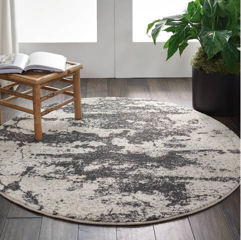 Nourison Maxell Beige Round 53 X 53 Area Rug 805-141732 Image 4