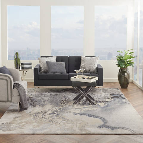 Nourison Maxell Grey 100 X 140 Area Rug 805-141733 Image 3