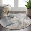 Nourison Maxell Grey Round 53 X 53 Area Rug 805-141738 Thumb 4