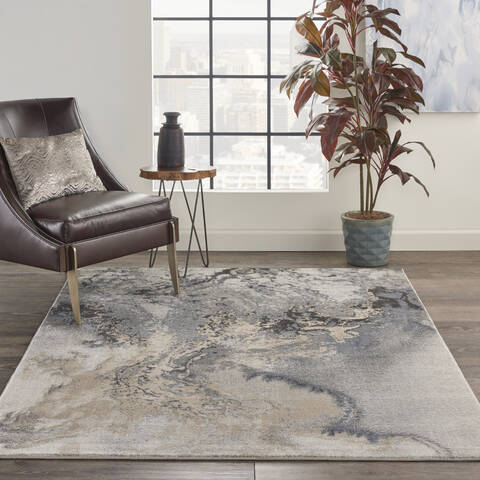 Nourison Maxell Grey 60 X 90 Area Rug 805-141739 Image 3