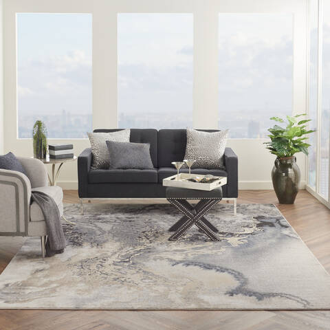 Nourison Maxell Grey 90 X 120 Area Rug 805-141742 Image 3
