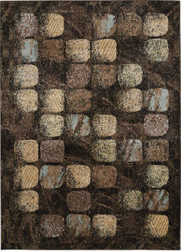 Nourison Modesto Grey Rectangle 5x7 ft Polypropylene Carpet 141754