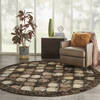 Nourison Modesto Grey Round 710 X 710 Area Rug 805-141757 Thumb 5