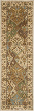 Nourison Modesto Beige Runner 6 to 9 ft Polypropylene Carpet 141758