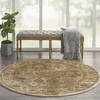 Nourison Modesto Beige Round 53 X 53 Area Rug  805-141761 Thumb 3