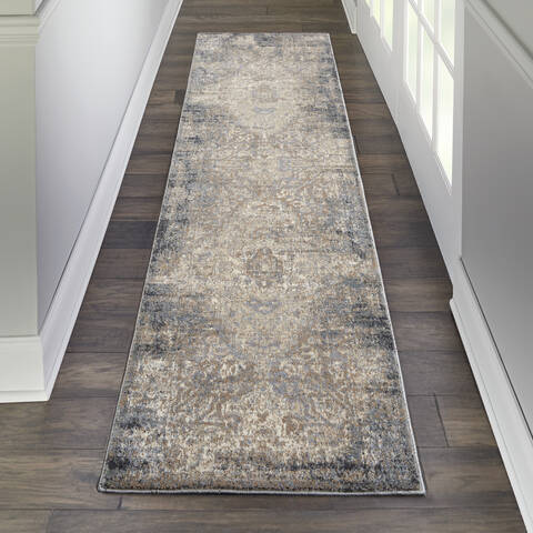 Nourison Moroccan Celebration Grey Runner 22 X 76 Area Rug 805-141778 Image 3