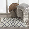 Nourison Moroccan Shag White 22 X 40 Area Rug 805-141791 Thumb 3