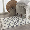 Nourison Moroccan Shag White 22 X 40 Area Rug 805-141791 Thumb 5