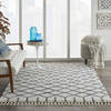 Nourison Moroccan Shag White 311 X 67 Area Rug  805-141793 Thumb 3