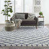 Nourison Moroccan Shag White 710 X 106 Area Rug 805-141795 Thumb 3