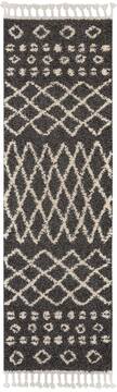 Nourison Moroccan Shag Grey Runner 2'2" X 8'1" Area Rug  805-141798