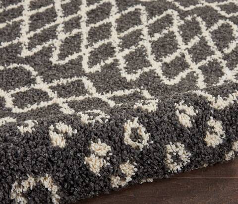 Nourison Moroccan Shag Grey 311 X 67 Area Rug 805-141799 Image 2