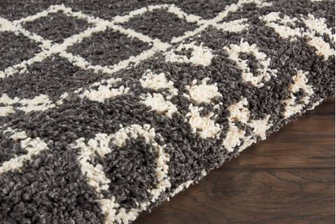 Nourison Moroccan Shag Grey 53 X 711 Area Rug 805-141800 Image 2