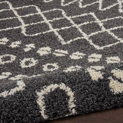 Nourison Moroccan Shag Grey 710 X 106 Area Rug 805-141801 Image 2