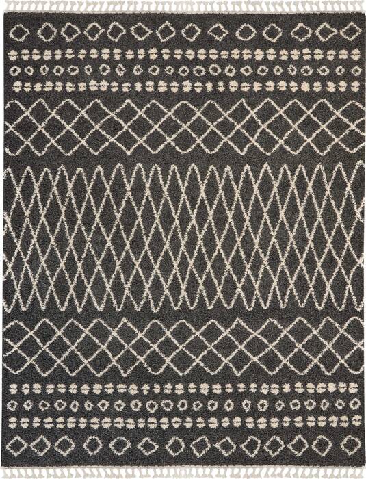 Nourison Moroccan Shag Grey 710 X 106 Area Rug 805-141801 Image 0