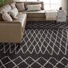 Nourison Moroccan Shag Grey 93 X 129 Area Rug 805-141802 Thumb 4