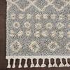 Nourison Moroccan Shag Grey Runner 22 X 81 Area Rug  805-141804 Thumb 1