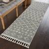 Nourison Moroccan Shag Grey Runner 22 X 81 Area Rug  805-141804 Thumb 3