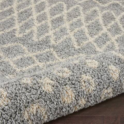 Nourison Moroccan Shag Grey 311 X 67 Area Rug 805-141805 Image 2