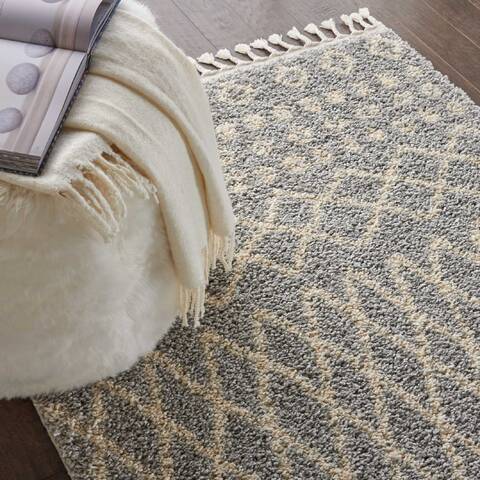 Nourison Moroccan Shag Grey 311 X 67 Area Rug 805-141805 Image 4