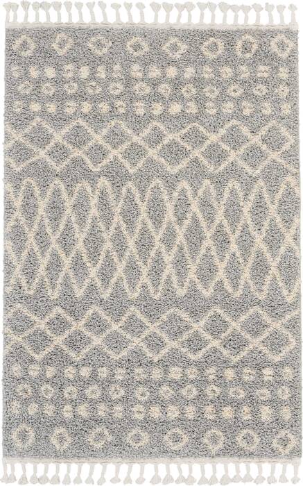 Nourison Moroccan Shag Grey 311 X 67 Area Rug 805-141805 Image 0