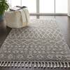 Nourison Moroccan Shag Grey 311 X 67 Area Rug  805-141805 Thumb 3