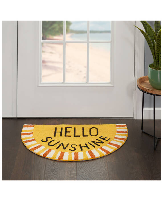 Nourison Home Trends Multicolor Half Round 26 X 16 Area Rug 805-141806 Image 1
