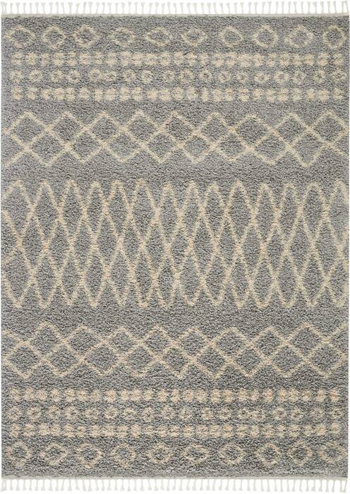 Nourison Moroccan Shag Grey 53 X 711 Area Rug 805-141810 Image 0