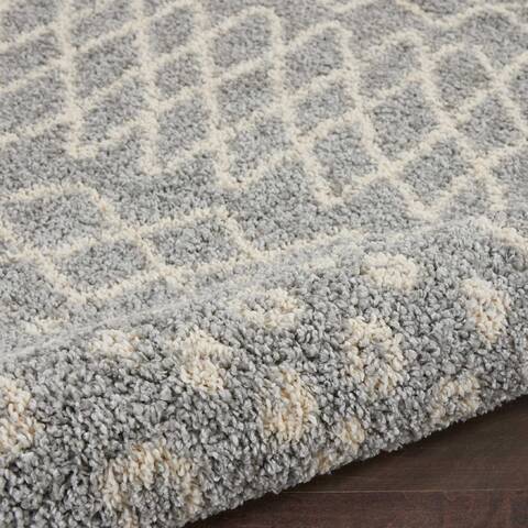 Nourison Moroccan Shag Grey 710 X 106 Area Rug 805-141811 Image 2