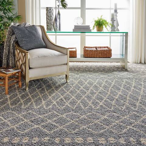 Nourison Moroccan Shag Grey 710 X 106 Area Rug 805-141811 Image 4