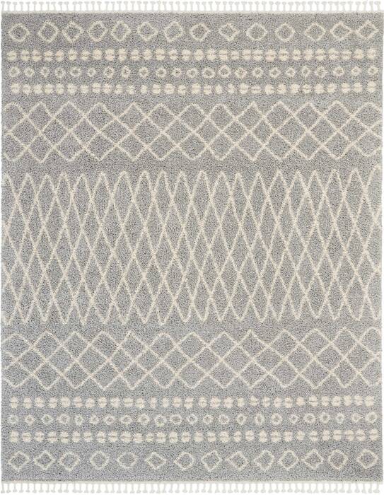 Nourison Moroccan Shag Grey 710 X 106 Area Rug 805-141811 Image 0