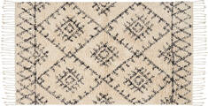 Nourison Native Art Beige Rectangle 2x4 ft Cotton Carpet 141813