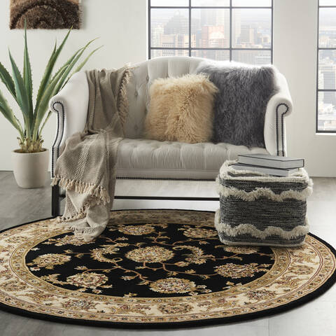 Nourison Nourison 2000 Black Round 60 X 60 Area Rug 805-141822 Image 5