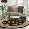Nourison Nourison 2000 Black Round 60 X 60 Area Rug 805-141822 Thumb 5