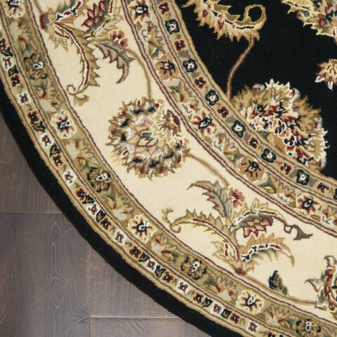 Nourison Nourison 2000 Black Round 80 X 80 Area Rug 805-141823 Image 1