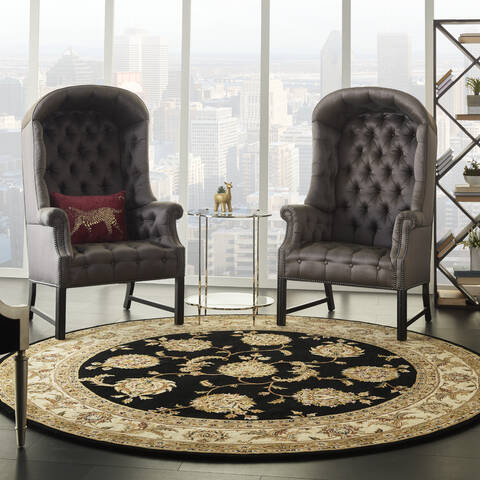 Nourison Nourison 2000 Black Round 80 X 80 Area Rug 805-141823 Image 5