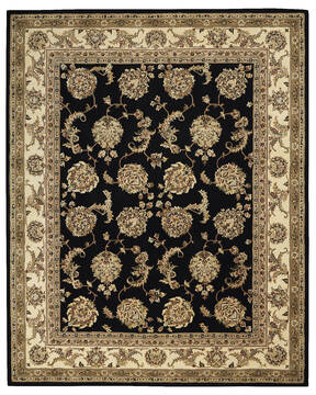 Nourison Nourison 2000 Black Rectangle 10x14 ft Wool Carpet 141825