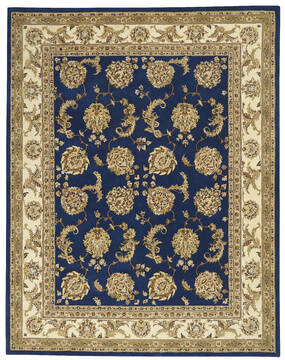 Nourison Nourison 2000 Blue Rectangle 8x10 ft Wool Carpet 141827