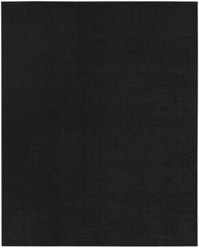 Nourison Nourison Essentials Black Rectangle 7x10 ft Polypropylene Carpet 141830