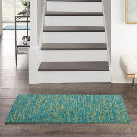 Nourison Nourison Essentials Blue 20 X 40 Area Rug 805-141833 Image 3
